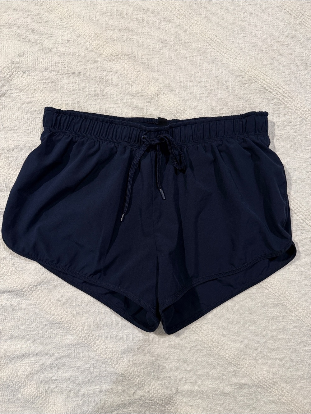 Women’s Navy Drawstring Body Athletic Shorts